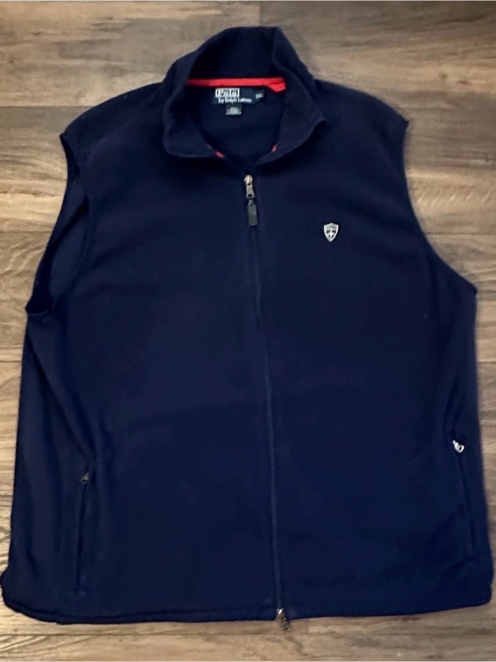 Polo By Ralph Lauren Sleeveless Fleece Vest 2xl Xxl Full Zip